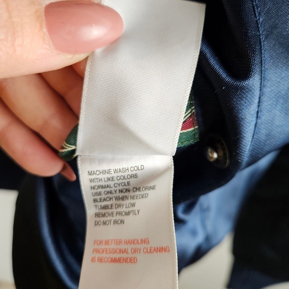 Stall & Dean Detroit Stars Negro League‎ Bomber Jacket XL Blue Satin Baseball - Picture 9 of 9